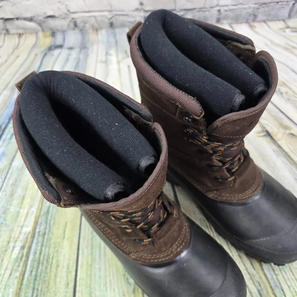 LACROSSE Pine‎ Top Boots 11” Men's Size 8 Brown Leather Suede Mid-Calf Insulated